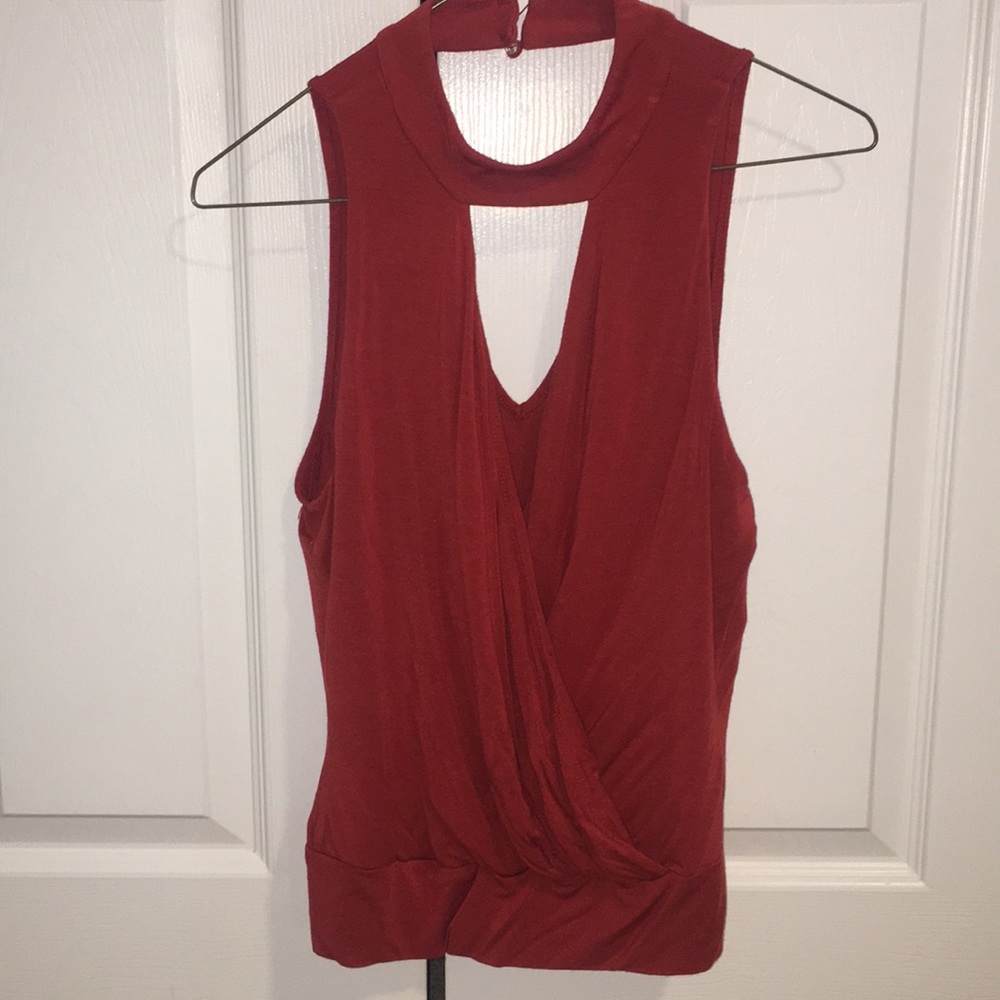 Bebe orange tank top